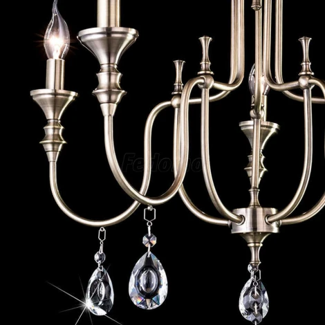 Подвесная люстра Citilux Рига CL437153 (220V, на цепи, подсвечник, свеча)