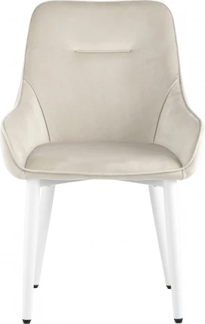 Стул Диана велюр кремовый ножки белые 4 шт Stool Group (арт.УТ000037405)