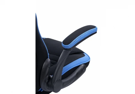 Компьютерное кресло Woodville Plast черное / голубое 11676