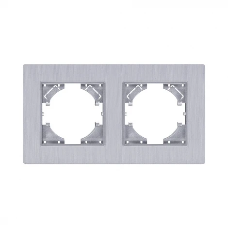 Рамка 2-постовая серый Kollinger Eleganz Plex EP2GY