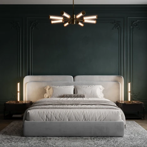 Потолочная люстра на штанге Eurosvet Stark 50386 LED латунь (220V)