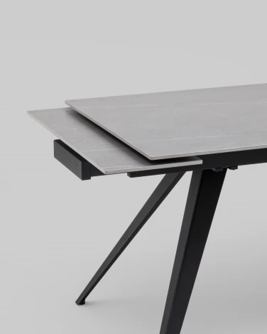 Стол раздвижной Лоуренс 120-180х80х76 см Armani Grey керамика арт.УТ000040569