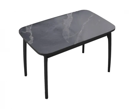 Стол DikLine MK40 Керамика Серый мрамор/подстолье черное/опоры черные