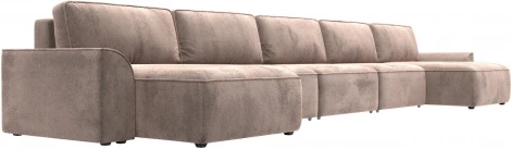 Диван п-образный Лига-048 НПБ МегаЛонг Лига Диванов (Велюр) арт.128330