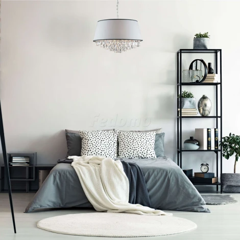 Подвесная люстра Eurosvet Opera 10092/5 хром/прозрачный хрусталь Strotskis