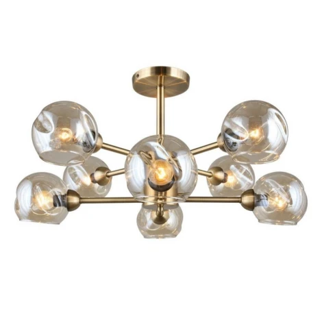 Потолочная люстра на штанге Omnilux 933 OML-93307-08 (220V, шарики)