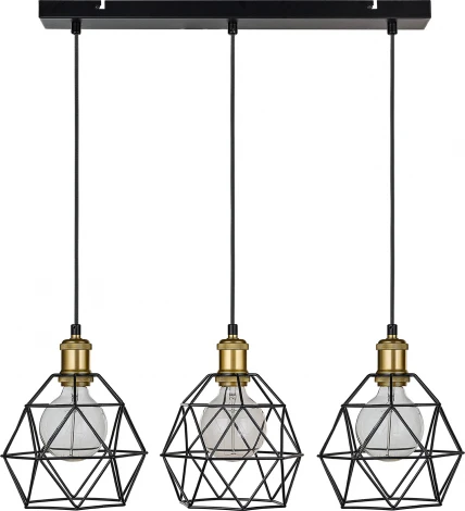 Подвесной светильник 33 ИДЕИ PND102.03.04.003BL.GO-IKS.BL (220V, на проводе)