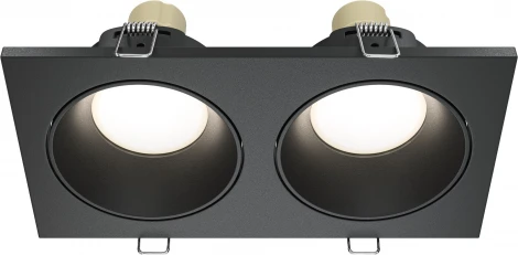 Встраиваемый светильник Zoom GU10 2x50Вт IP 65 Maytoni Technical DL033-2-02B (220V)