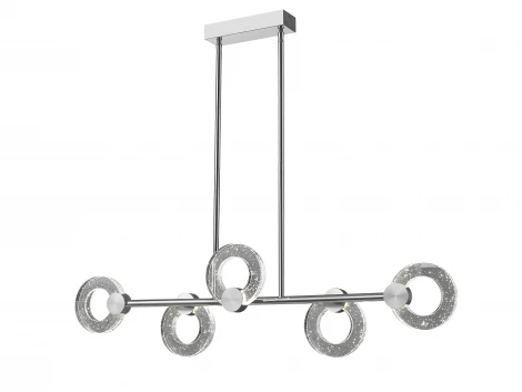 Потолочная люстра на штанге Simple Story 1083 1083-LED20PL (220V, хрусталь, кольцо)