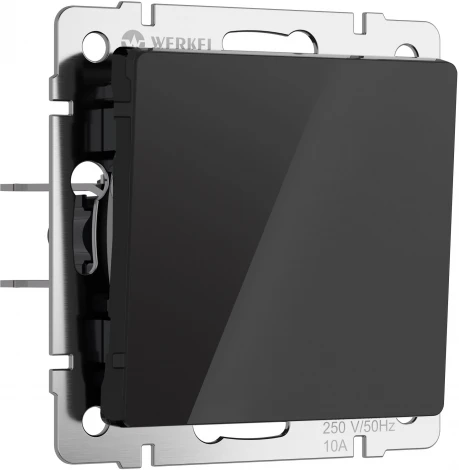 Выключатель одноклавишный (черный акрил) Werkel W1110048 (a064024)