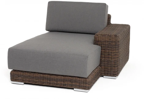 "Капри" кушетка из искусственного ротанга, цвет коричневый 4SIS арт.УТ-00009394