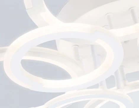 Потолочная люстра светодиодная на штанге с пультом Ambrella ACRYLICA FA8945 (регулировка яркости, 220V, кольцо)