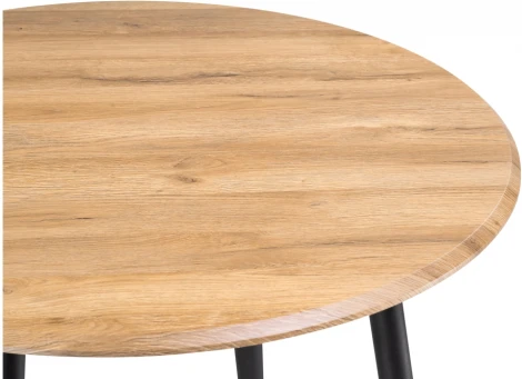 Деревянный стол Notta Абилин 90х76 дуб вотан / черный матовый 507213