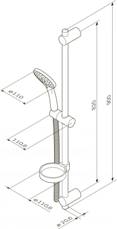 Душевой гарнитур Am.Pm Spirit F0170064