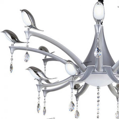 Подвесная люстра IDLamp Uccelli 385/16-LEDSilver