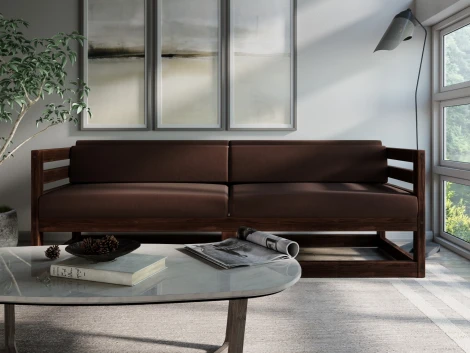 Диван Arsko Магнус Б орех велюр коричневый