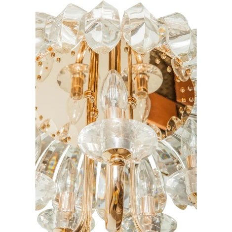 Подвесная люстра L'Arte Luce Fungio L57105 (220V, хрусталь K9, на цепи, свеча, цветы)