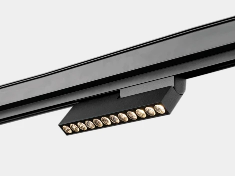 Трековый светильник светодиодный, магнитный, черный, 12Вт, 48V IP20 4000К Lumker SY-LINK SY-LINK-FL-BL-12-NW