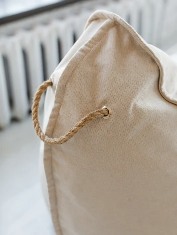 Кресло Dreambag Манхеттен Светло-бежевое с Пуфом 1426603