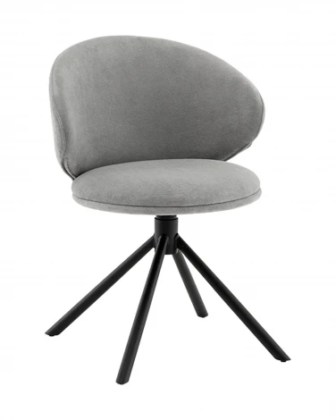 Стул Труфальд велюр светло-серый Stool Group арт.УТ000041566