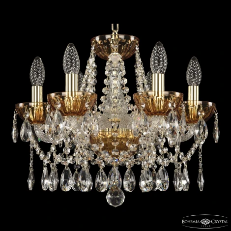 Подвесная люстра Bohemia 5413 5413/6/141 G Amber/M-1H