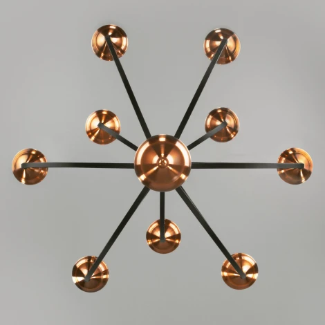 Подвесная люстра Eurosvet Lazzaro 60098/9 черный (220V, на цепи, свеча)