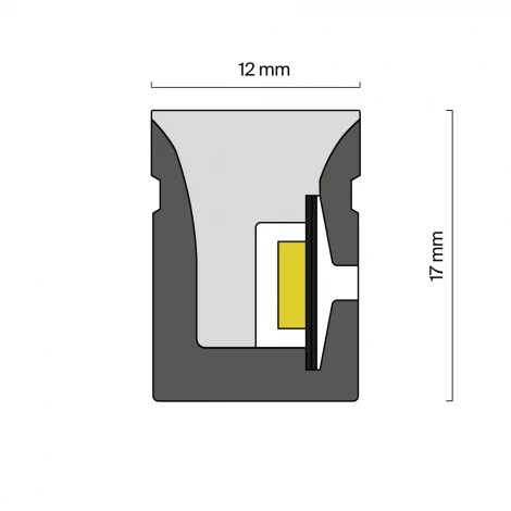 Гибкий неон 17x12 24В 17,8Вт/м RGB SPI IP67 5м Maytoni 432052