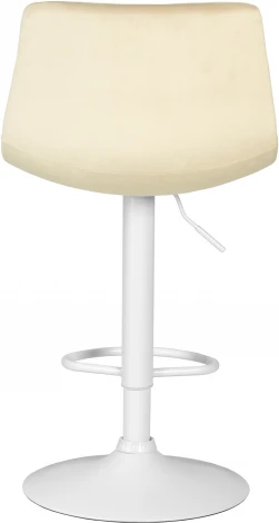 Стул барный Dobrin TAILOR WHITE (бежевый велюр (MJ9-10))