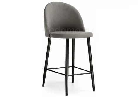 Барный стул Woodville Амизуре темно-серый / черный матовый 448663