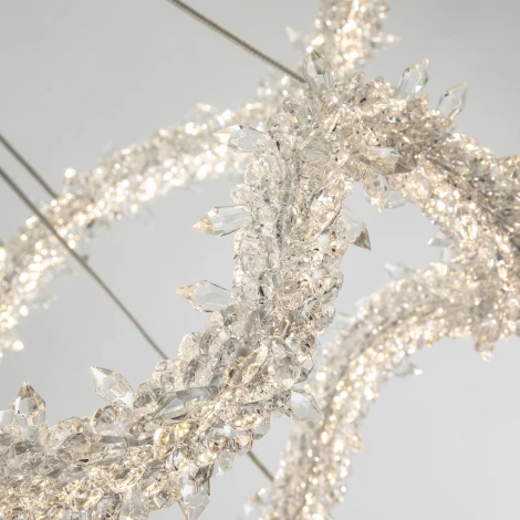 Подвесной светильник светодиодный хрустальный с регулировкой цветовой температуры Modelux MODESTYLE MS.1141.650 BS