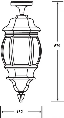 Потолочный светильник уличный Oasis Light AMERICA S 83405SA W