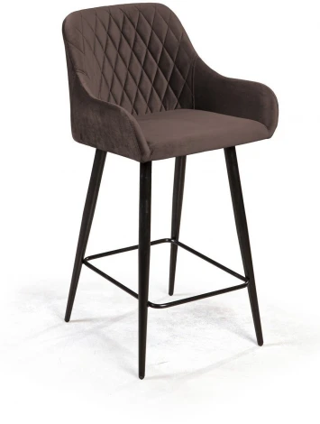 Стул полубарный Robert, бархат антрацит 14 Top Concept ROBERT 76779