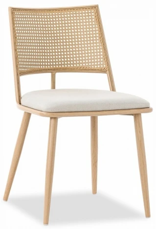 Набор из 2 стульев Unity Echo Hesby (Бежевый,Черный/Металл,Ротанг,Велюр) арт.HSBI_DC2245_black_2