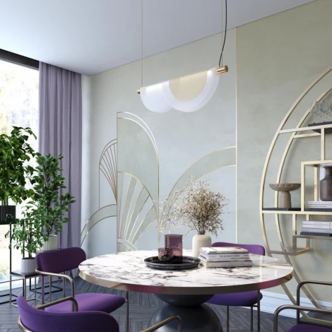 Подвесной светильник Colle 4358/20L Odeon Light (LED, 220V, на тросе)