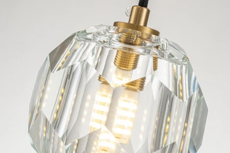 Подвесной светильник Belfast Clifton D3315-1 GL CL (220V, на проводе, шар)