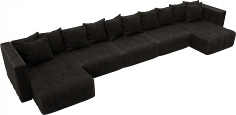 Диван П-образный Лига-052 НПБ МегаЛонг Лига Диванов (Велюр) арт.128878