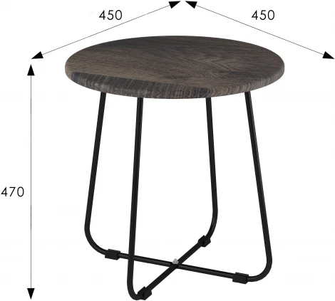 Стол журнальный BeautyStyle 14 дуб маррон/черный от фабрики Mebelik