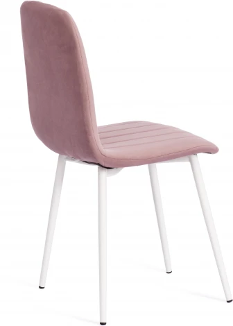 Обеденный стул Tetchair ARC (Велюр,Металл /Пыльно-розовый,Белый) 19939