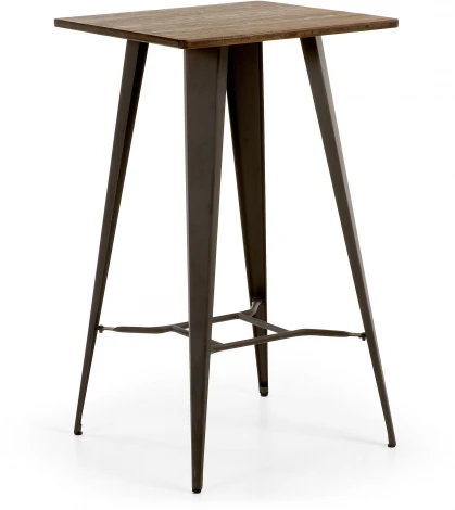 Барный стол La Forma (ex Julia Grup) Malira (Коричневый,Черный/ Сталь,Дерево,Бамбук,Фанера,Металл)