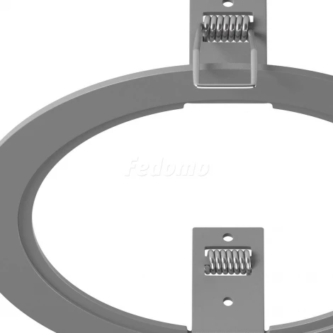 Рамка для одного встраиваемого светильника Lightstar Intero, круг, серый
