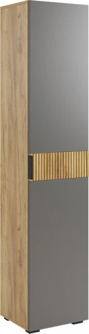 Прихожая "Бери К2" (1200х350х1826), цвет дуб крафт золотой/графит Mebelson (арт.ПК02Бери.2564)