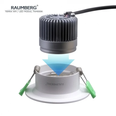 Встраиваемый светильник Raumberg Terra\Wh\7W4000K White Led 7w 4000K