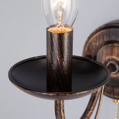 Бра Eurosvet 22404 22404/1 черный с золотом