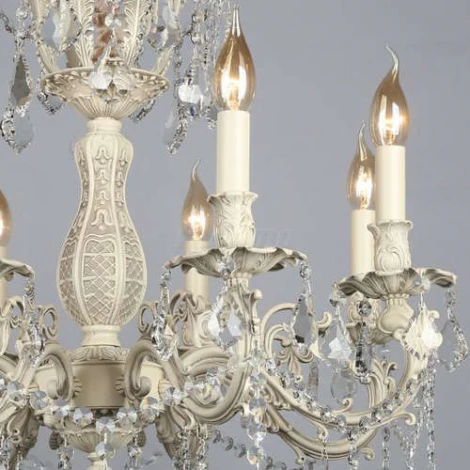 Подвесная люстра Omnilux Taranto OML-74403-08 (220V, на цепи, подсвечник, свеча)