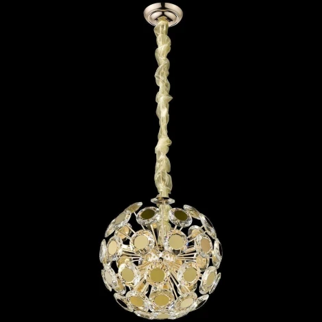Подвесной светильник Wertmark Brunella WE109.12.303 (220V, хрусталь, на цепи, шар)