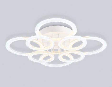 Потолочная люстра светодиодная на штанге с пультом Ambrella ACRYLICA FA8945 (регулировка яркости, 220V, кольцо)