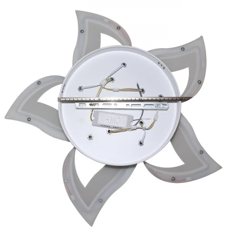 Потолочная люстра Natali Kovaltseva LED INNOVATION STYLE 83002 (регулировка яркости, 220V, пульт управления, умный дом - LampSmart, цветы)