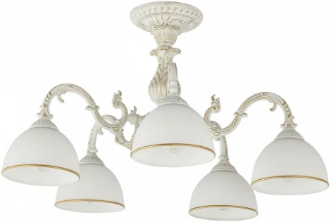 Потолочная люстра на штанге Arte Milano AM346410 346410/5 WT+G (220V)