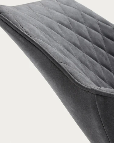 Обеденный стул La Forma (ex Julia Grup) Amira (Серый/ Пена,Фанера,Сталь)