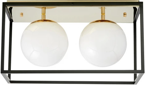 Потолочный светильник Lumina Deco Maldini LDC 8060-2 F.GD+BK (220V, шарики)